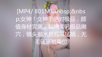 [MP4/ 801M]&nbsp;&nbsp;女神！女神！绝对极品，颜值身材完美，粉嫩美乳极品嫩穴，镜头前水晶假屌猛插，无毛骚逼骑乘位