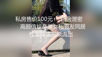 私房售价100元❤️白金泄密❤️高颜值纹身美女和男友同居性爱操逼视频流出